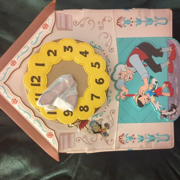 Loungefly Disney WC Pinocchio Cuckoo Clock Figural Mini Backpack NWT - Picture 6 of 11